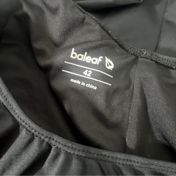 BALEAF Women's XL/42 Black Racerback One Piece Training Swimwear Bathing Suit - Picture 8 of 8